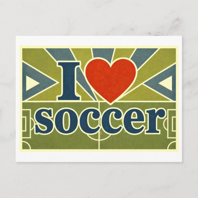 Postal "Me [Corazón] Fútbol" (Anverso)