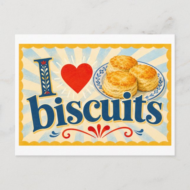 Postal "Me [Corazón] Galletas" (Anverso)