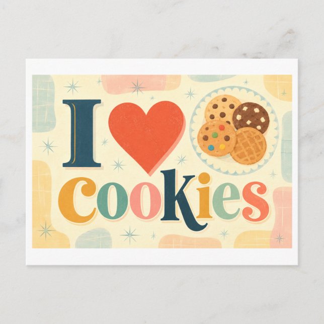 Postal "Me [Corazón] Galletas" (Anverso)