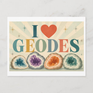 Postal "Me [Corazón] Geodas"