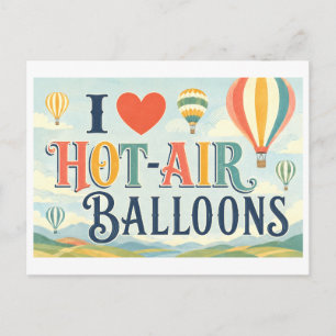 Postal "Me [Corazón] Globos Aerostáticos"