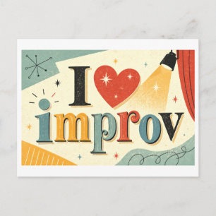 Postal "Me [Corazón] Improv"