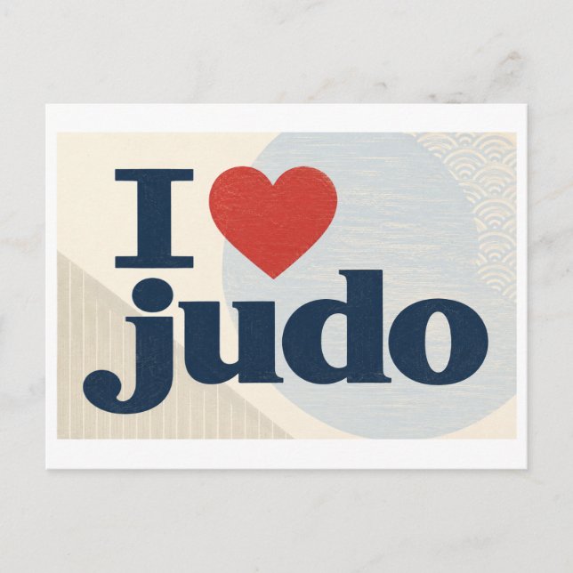 Postal "Me [Corazón] Judo" (Anverso)