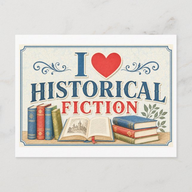 Postal "Me [Corazón] la Ficción Histórica" (Anverso)
