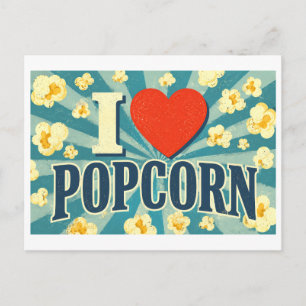 Postal "Me [Corazón] las Palomitas"