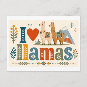 Postal "Me [Corazón] Llamas"
