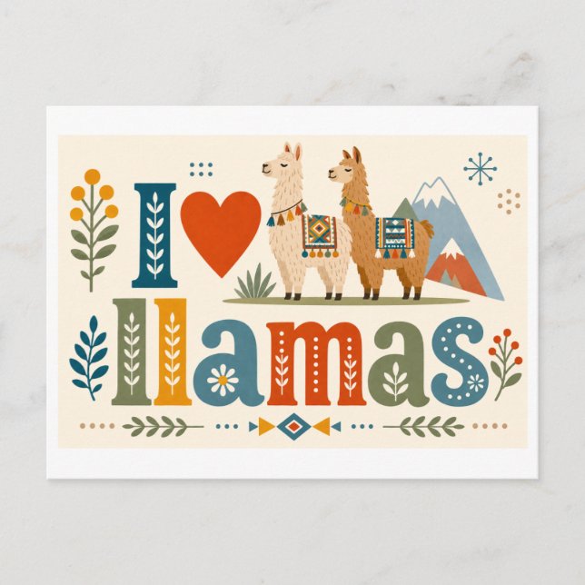 Postal "Me [Corazón] Llamas" (Anverso)
