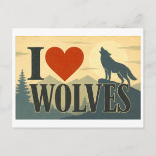 Postal "Me [Corazón] Lobos"