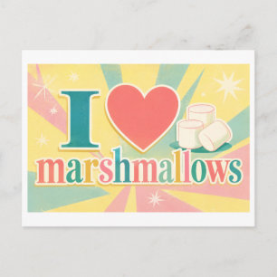 Postal "Me [Corazón] Malvaviscos"