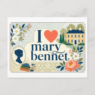 Postal "Me [Corazón] Mary Bennet"