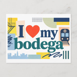 Postal "Me [Corazón] Mi Bodega"