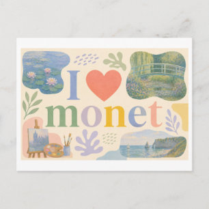 Postal "Me [Corazón] Monet"