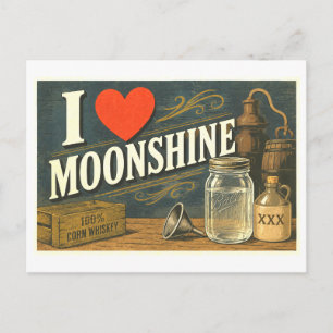 Postal "Me [Corazón] Moonshine"