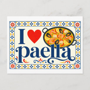 Postal "Me [Corazón] Paella"