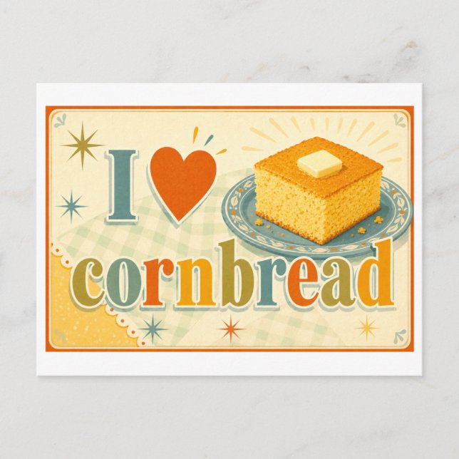Postal "Me [Corazón] Pan de Maíz" (Anverso)