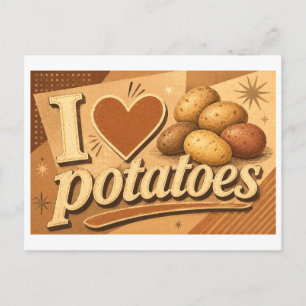 Postal "Me [Corazón] Papas"