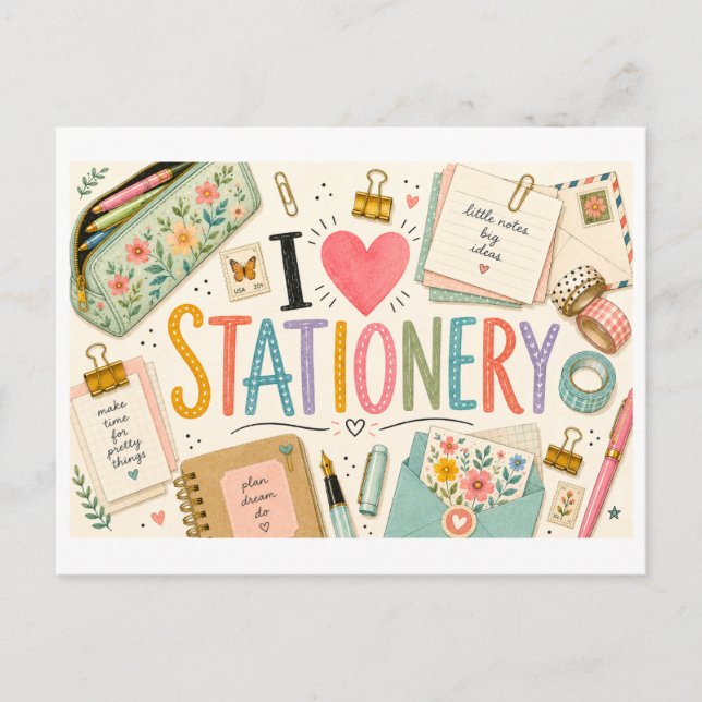 Postal Me [Corazón] Papelería (Anverso)