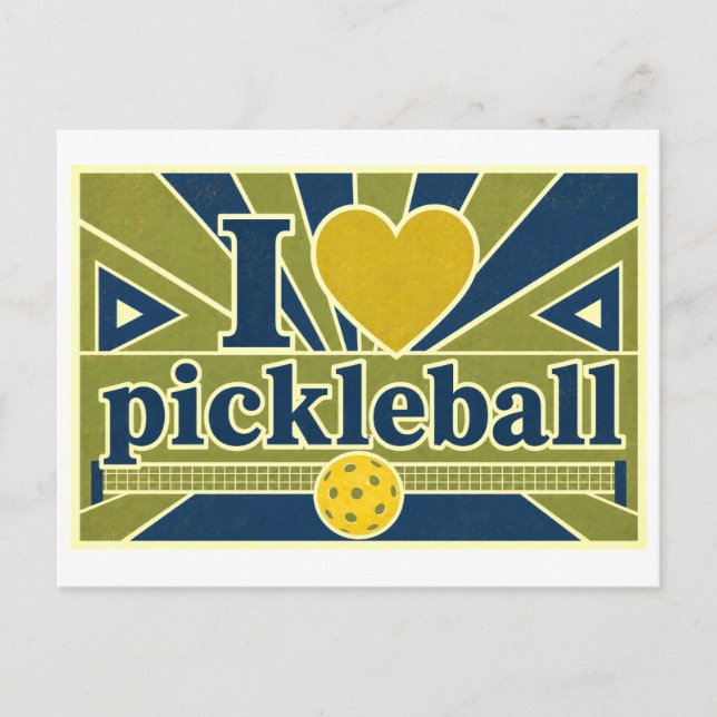 Postal "Me [Corazón] Pickleball" (Anverso)