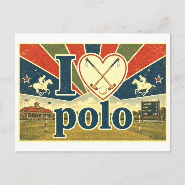 Postal "Me [Corazón] Polo" (Anverso)