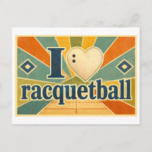 Postal "Me [Corazón] Raquetbol"