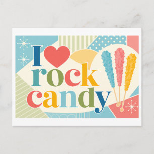 Postal "Me [Corazón] Rock Candy"