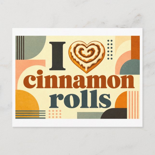 Postal "Me [Corazón] Rollos de Canela" (Anverso)
