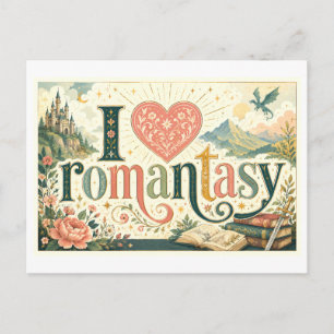 Postal "Me [Corazón] Romantasy"