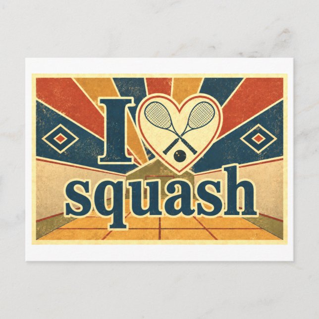 Postal "Me [Corazón] Squash" (Anverso)