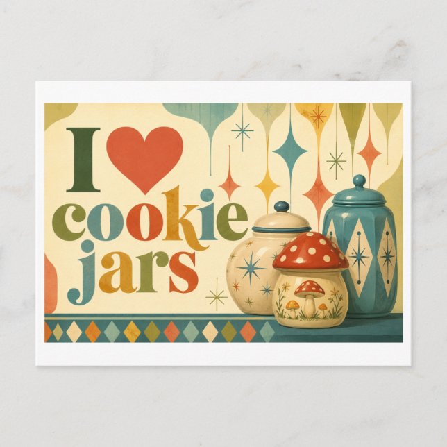 Postal "Me [Corazón] Tarros de Galletas" (Anverso)