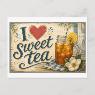 Postal "Me [Corazón] Té Dulce"