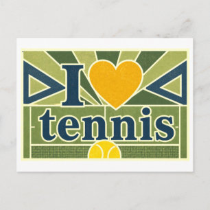 Postal "Me [Corazón] Tenis"