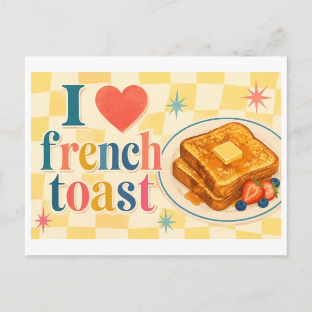 Postal "Me [Corazón] Tostada Francesa" (Anverso)