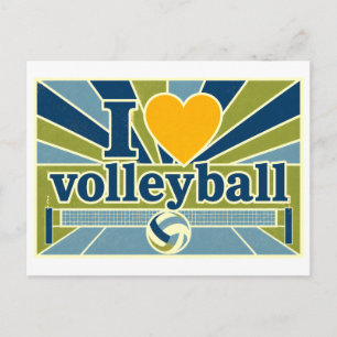 Postal "Me [Corazón] Voleibol"
