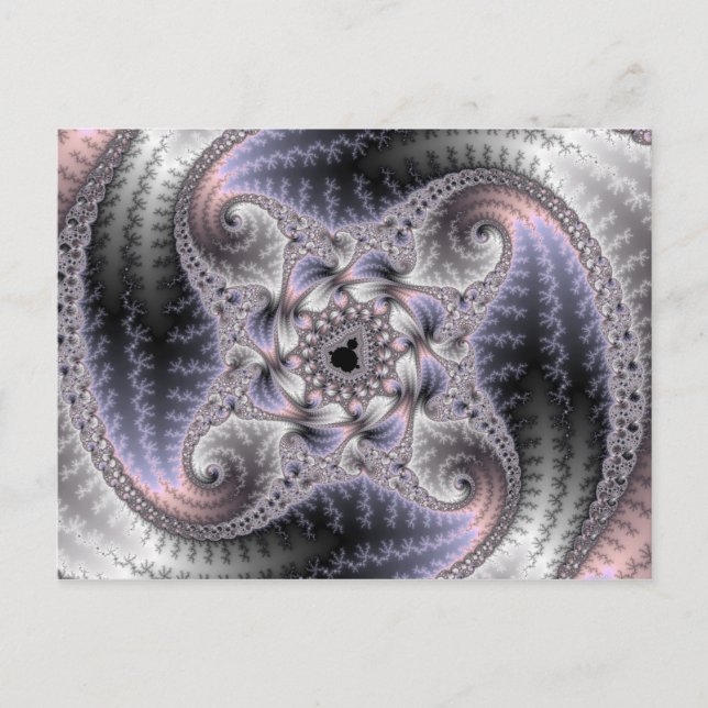 Postal Me das vueltas - Arte fractal (Anverso)