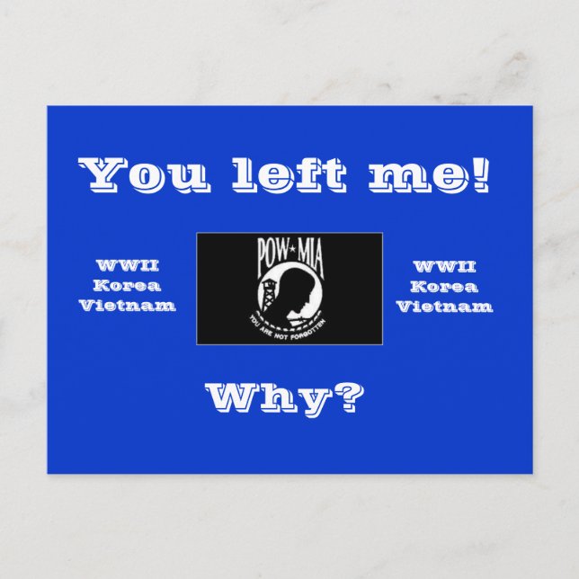 Postal ¡Me dejaste! (Anverso)