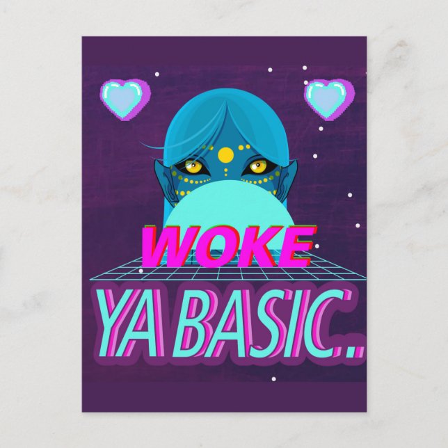 Postal Me desperté básico (Anverso)