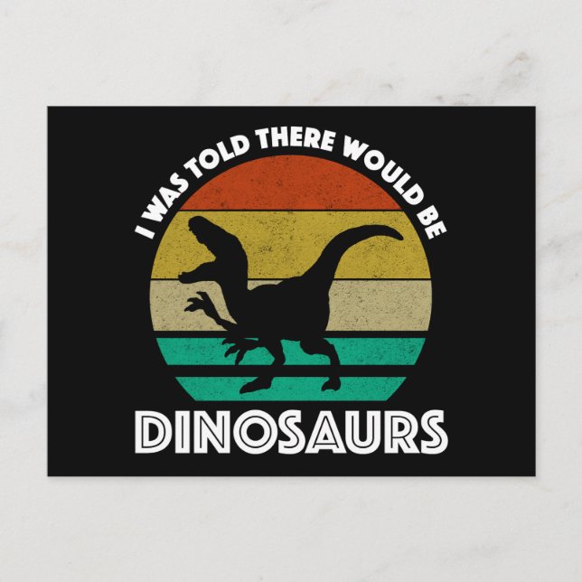 Postal Me Dijeron Que Habría Dinosaurios (Anverso)