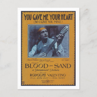 Postal Me diste tu portada del libro de canciones de Hear