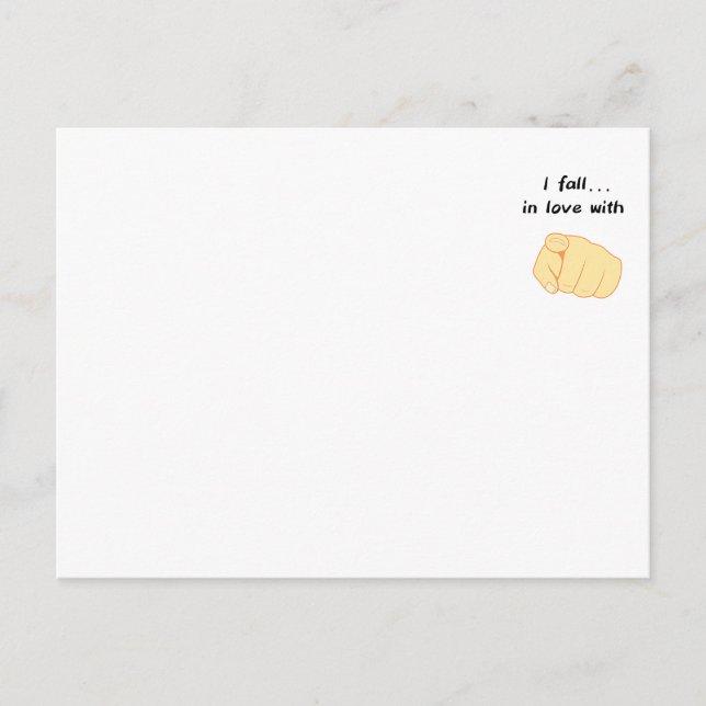 Postal Me Enamoré De Ti (Anverso)