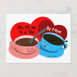 Postal Me Encajas A Un Personalizado De Té Retro-Fez Vale