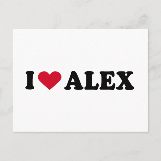 POSTAL ME ENCANTA ALEX (Anverso)