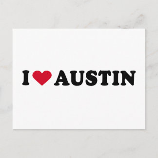 POSTAL ME ENCANTA AUSTIN / YO CORAZÓN AUSTIN