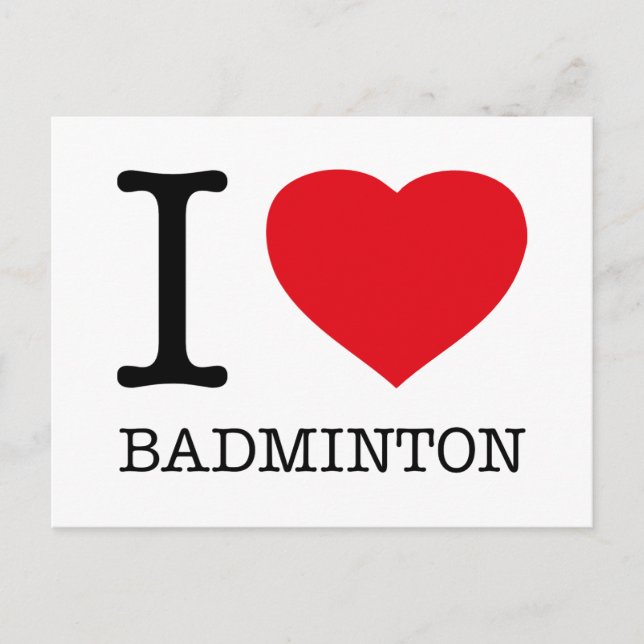 POSTAL ME ENCANTA BADMINTON (Anverso)