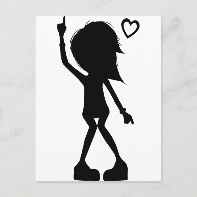 Postal ¡Me encanta bailar! (Anverso)