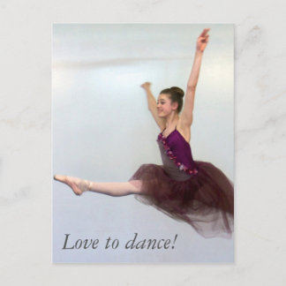 Postal ¡Me encanta bailar!
