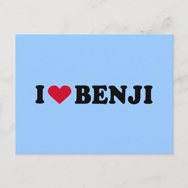 POSTAL ME ENCANTA BENJI (Anverso)