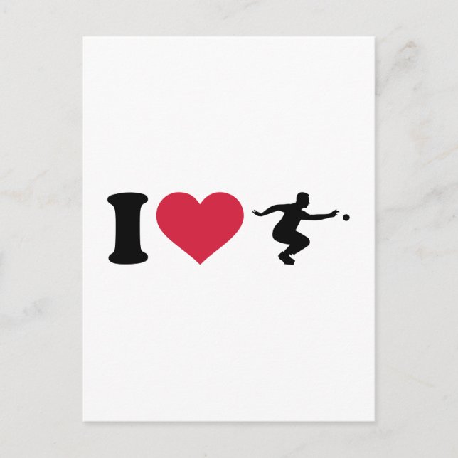 Postal Me encanta Boule Boccia Player (Anverso)