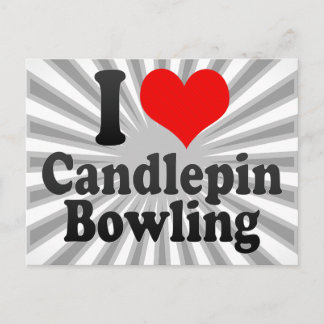 Postal Me encanta Candlepin Bowling