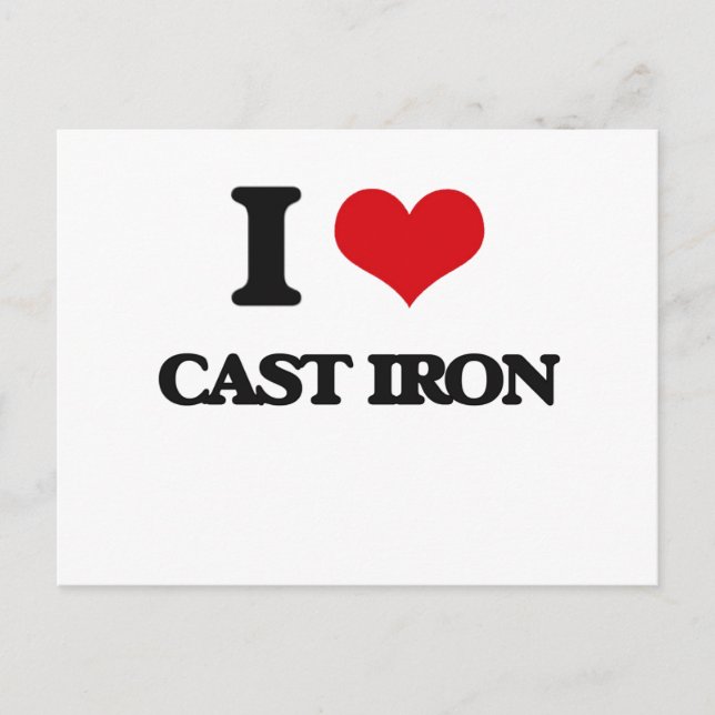 Postal Me encanta Cast-Iron (Anverso)