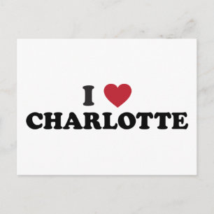 Postal Me encanta Charlotte Carolina del Norte